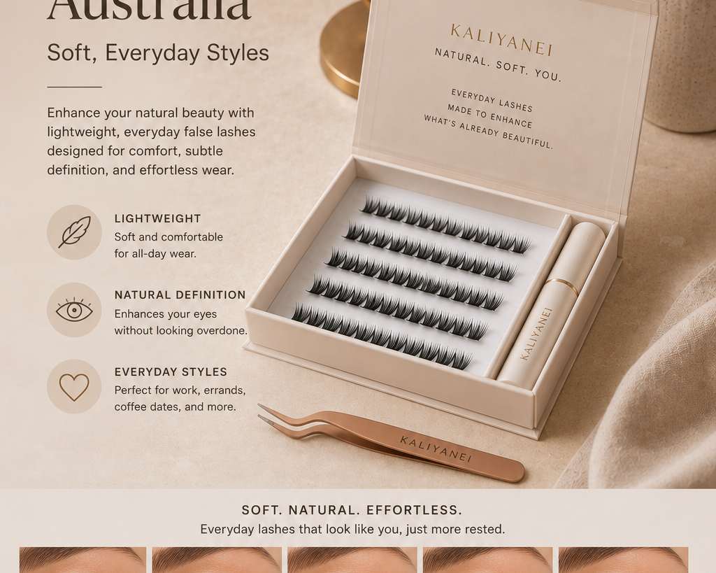 Best Natural False Lashes Australia (Soft, Everyday Styles) | Kaliyanei lashes