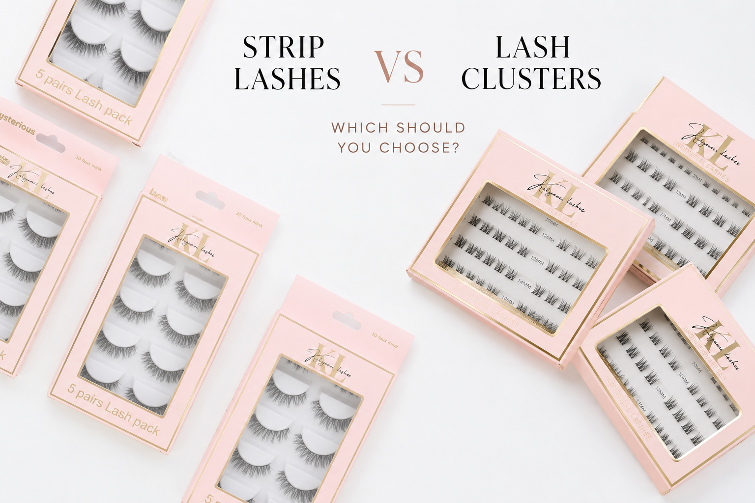Strip Lashes vs Lash Clusters: Which Should You Choose? | Kaliyanei Lashes