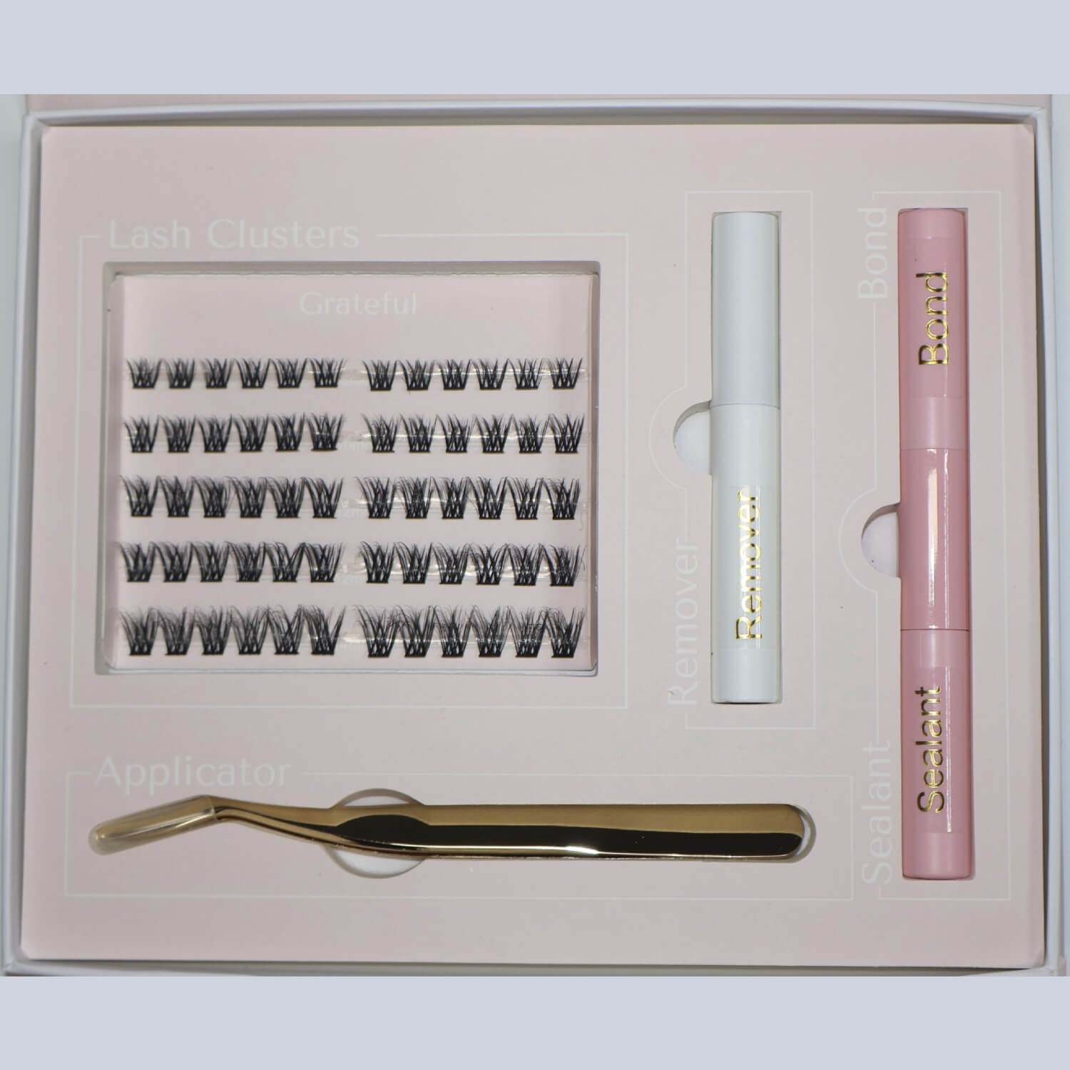 Best selling DIY lash kit in Australia with lash clusters, bond and seal by Kaliyanei Lashes