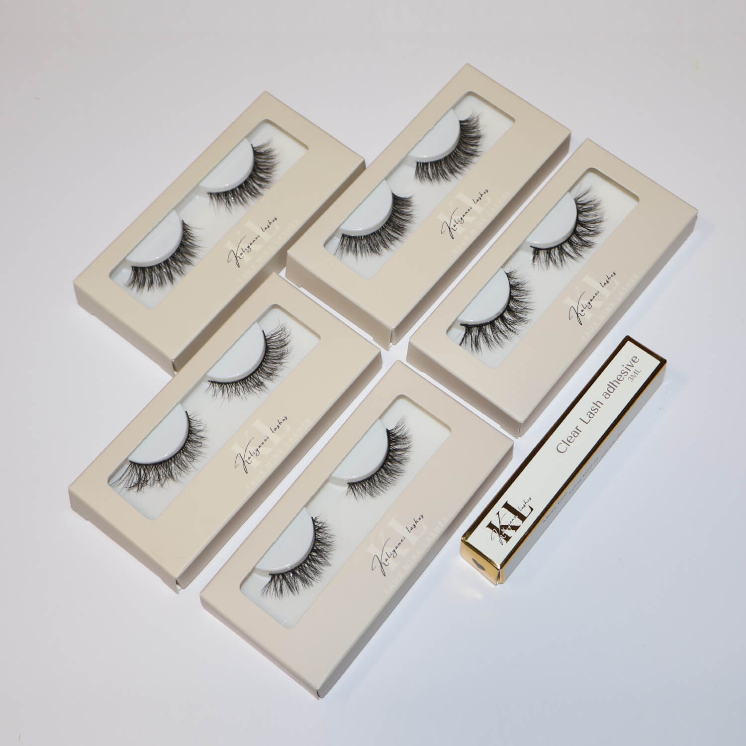 strip lash variety kit with clear lash adhesive