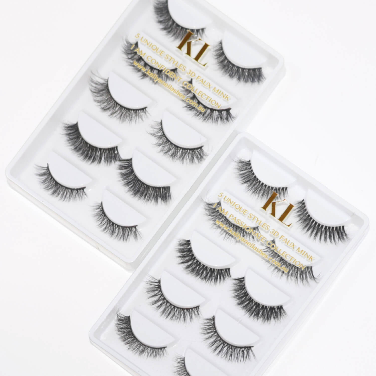 3D faux mink lash pack with mixed strip lash styles
