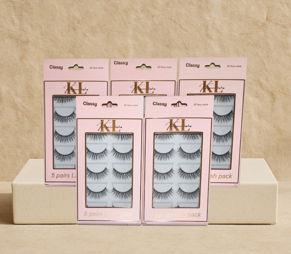 MUA lash bundle with 25 pairs of professional strip lashes